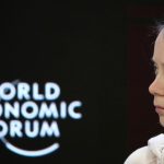 Ativista Greta Thunberg fala em painel do 50º Fórum Econômico Mundial, em Davos, Suíça